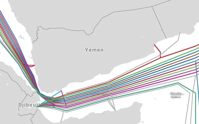 صنعاء ماتزال تتحكم بلعبة الكايبلات البحرية وإدارة الاتصالات باليمن!